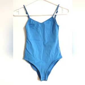 Oak Blue Tank Bodysuit Refined S